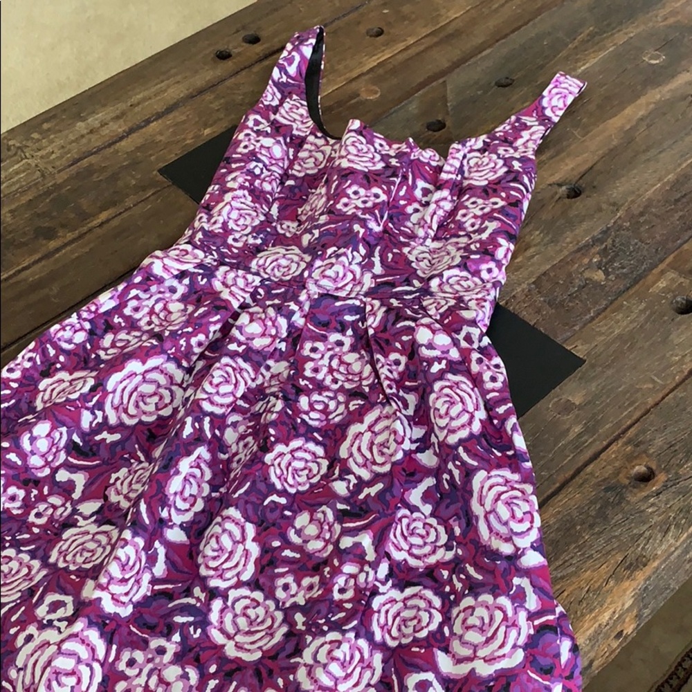 Corey P. Sleeveless Flared Floral Printed Dress 👗